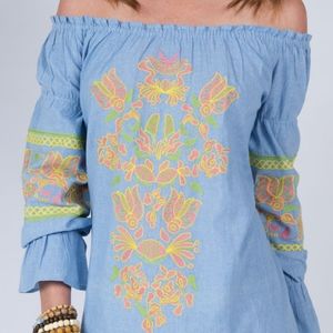 Ivy Jane shift dress with tulip embellishments